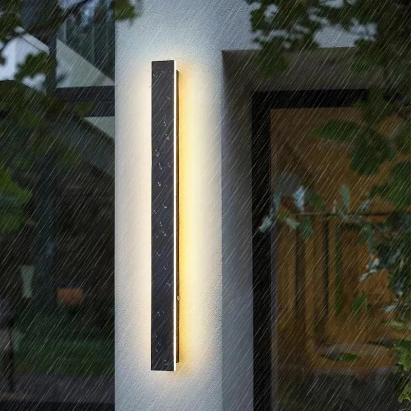 Applique Murale Extérieure LED – Design Linéaire Aluminium – 30 à 100 cm – 3000K/4000K/6000K