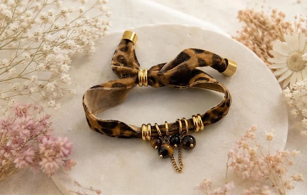 Edition limitée bracelet léopard oeil du tigre