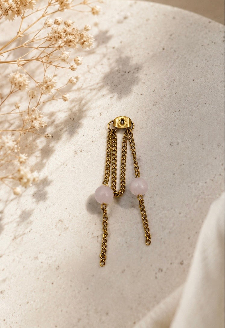Boucles d’oreilles personnalisables en pierres naturelles - Modèle ALICE