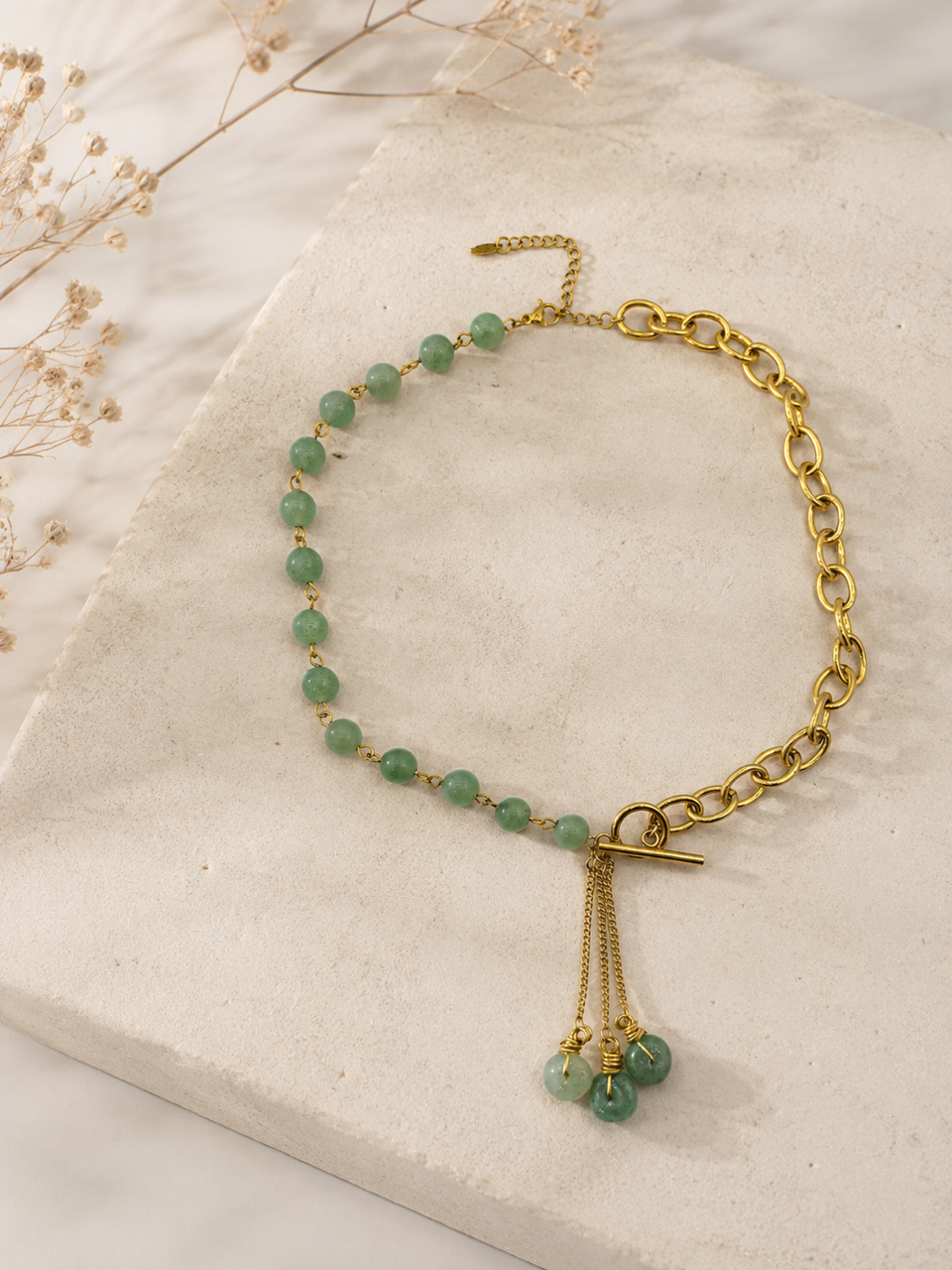Collier personnalisable en pierres naturelles et interchangeable - Modèle BELLA