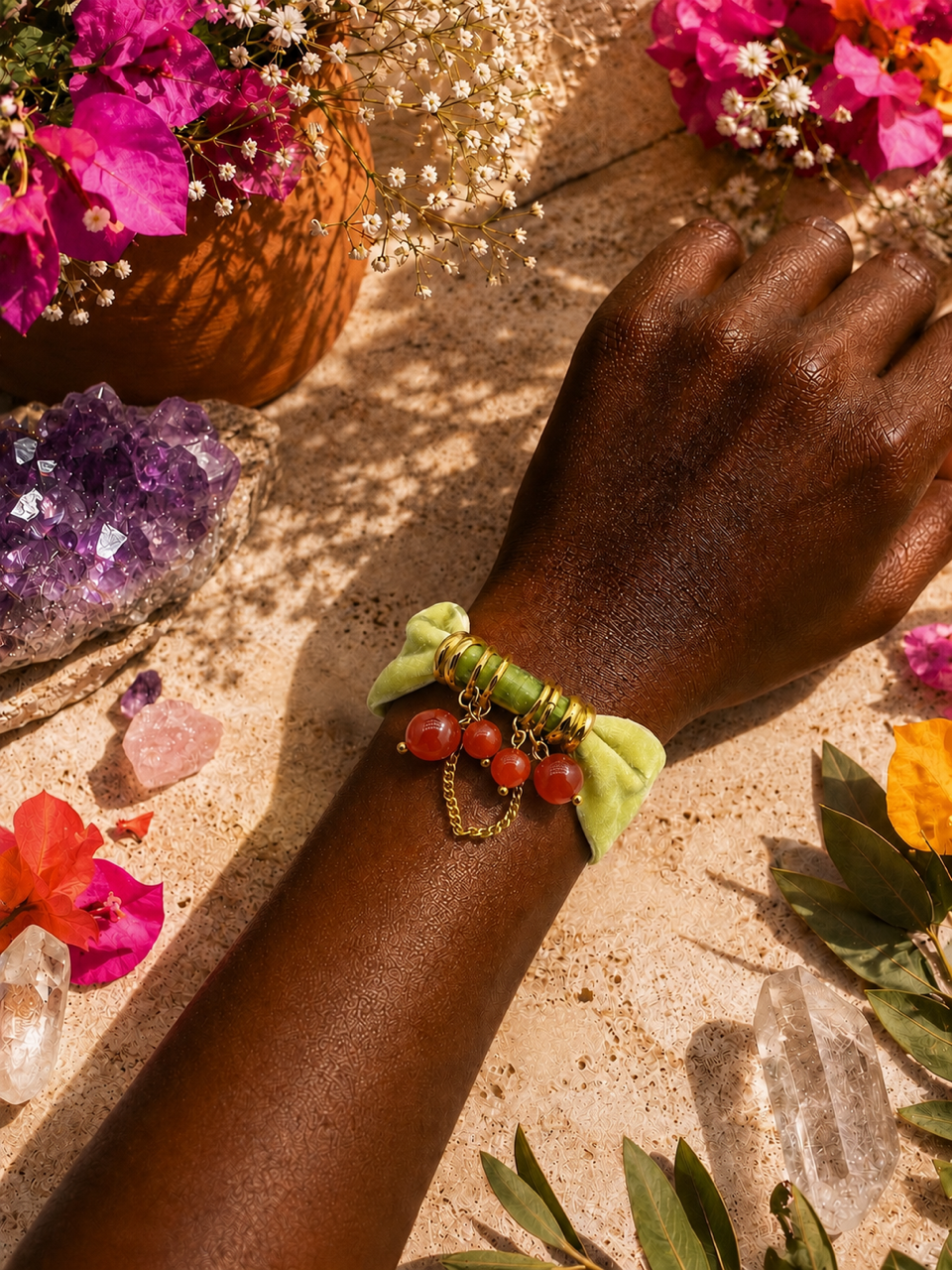 Bracelet personnalisable en pierres naturelles - Modèle LILY
