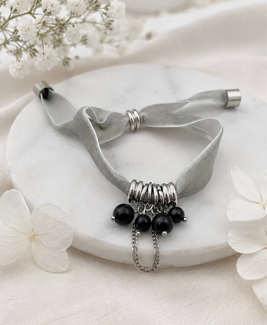 Bracelet personnalisable en pierres naturelles - Modèle LILY