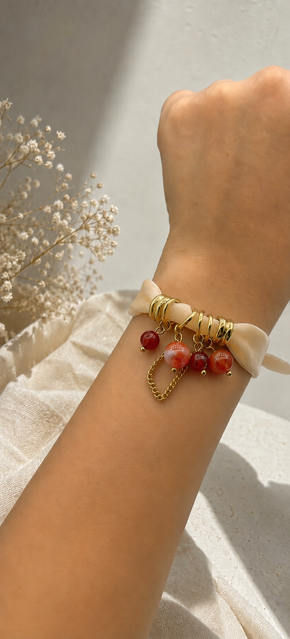Bracelet personnalisable en pierres naturelles - Modèle LILY