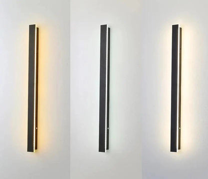 Applique Murale Extérieure LED – Design Linéaire Aluminium – 30 à 100 cm – 3000K/4000K/6000K